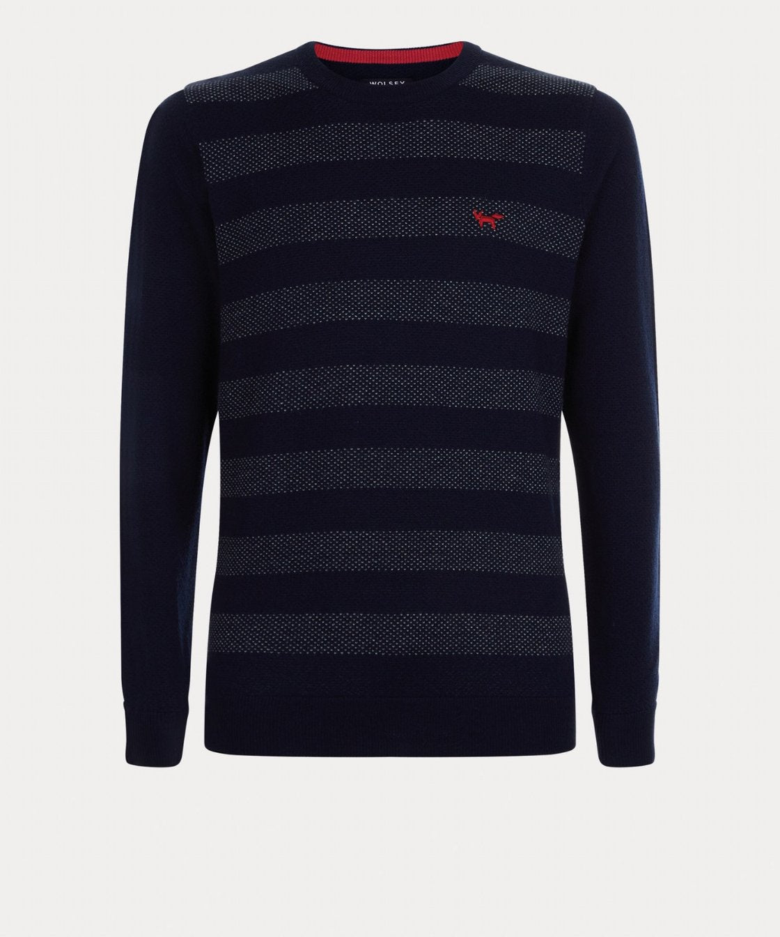 TOTECL HONEYCOMB TUCK CREW NECK SWEATER -