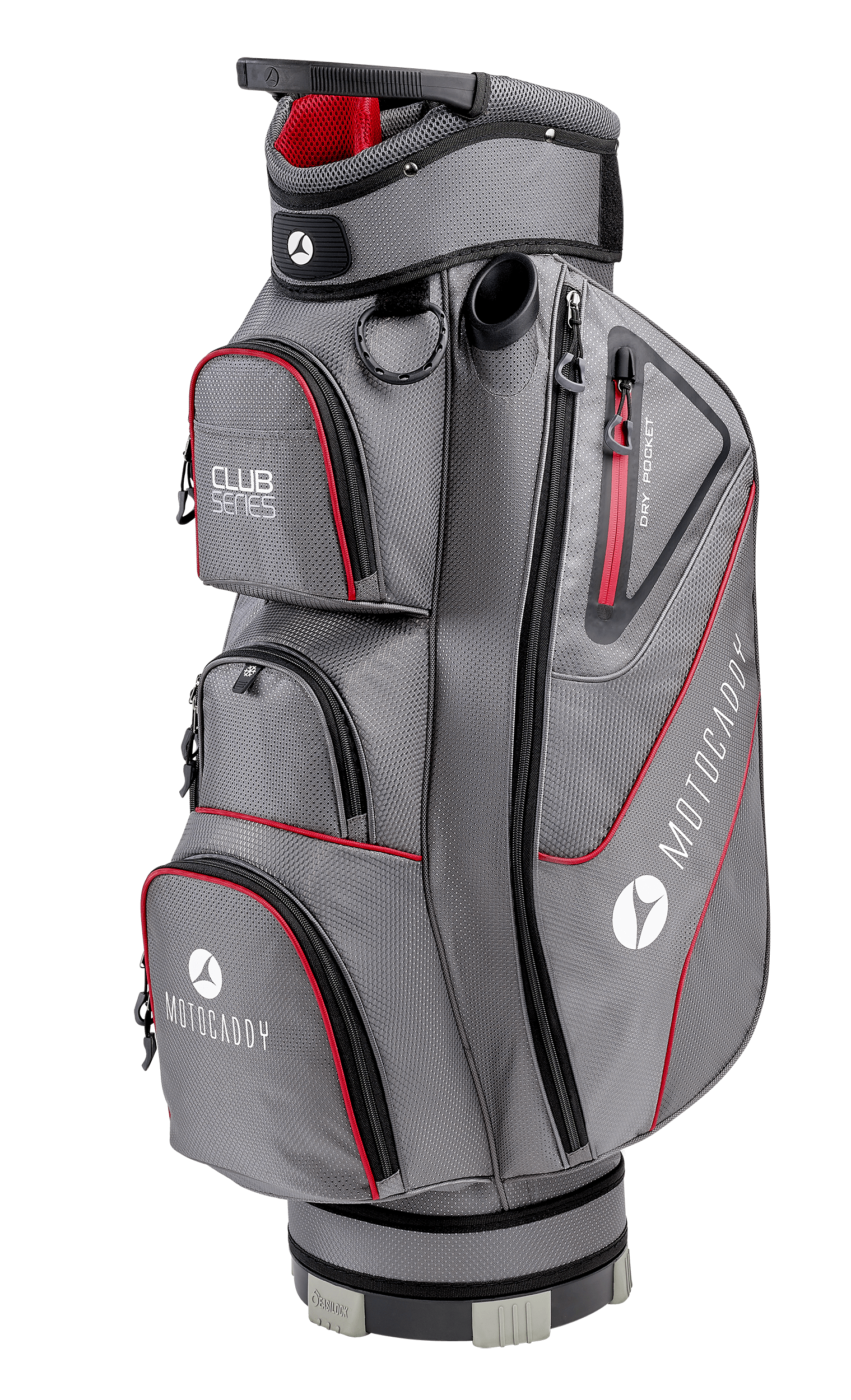 CHARCOAL/RED 'CLUB SERIES' GOLF CART BAG