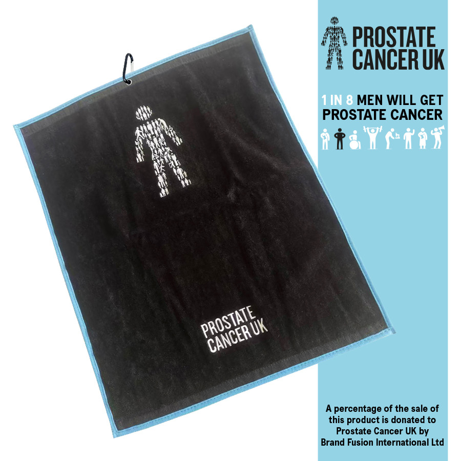 Tri-Fold Golf Towel - Supports Prostate Cancer UK