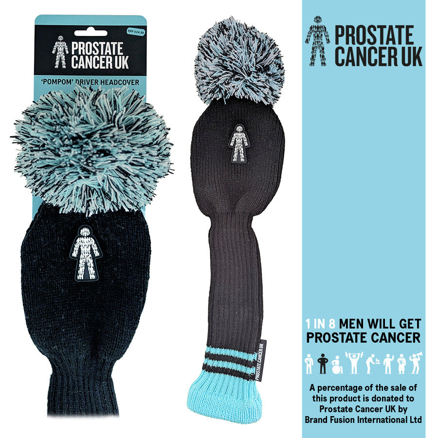 PomPom Golf Driver Headcover - Supports Prostate Cancer UK