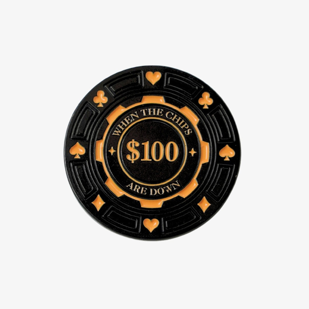 Skins Golf Poker Chip Ball Marker