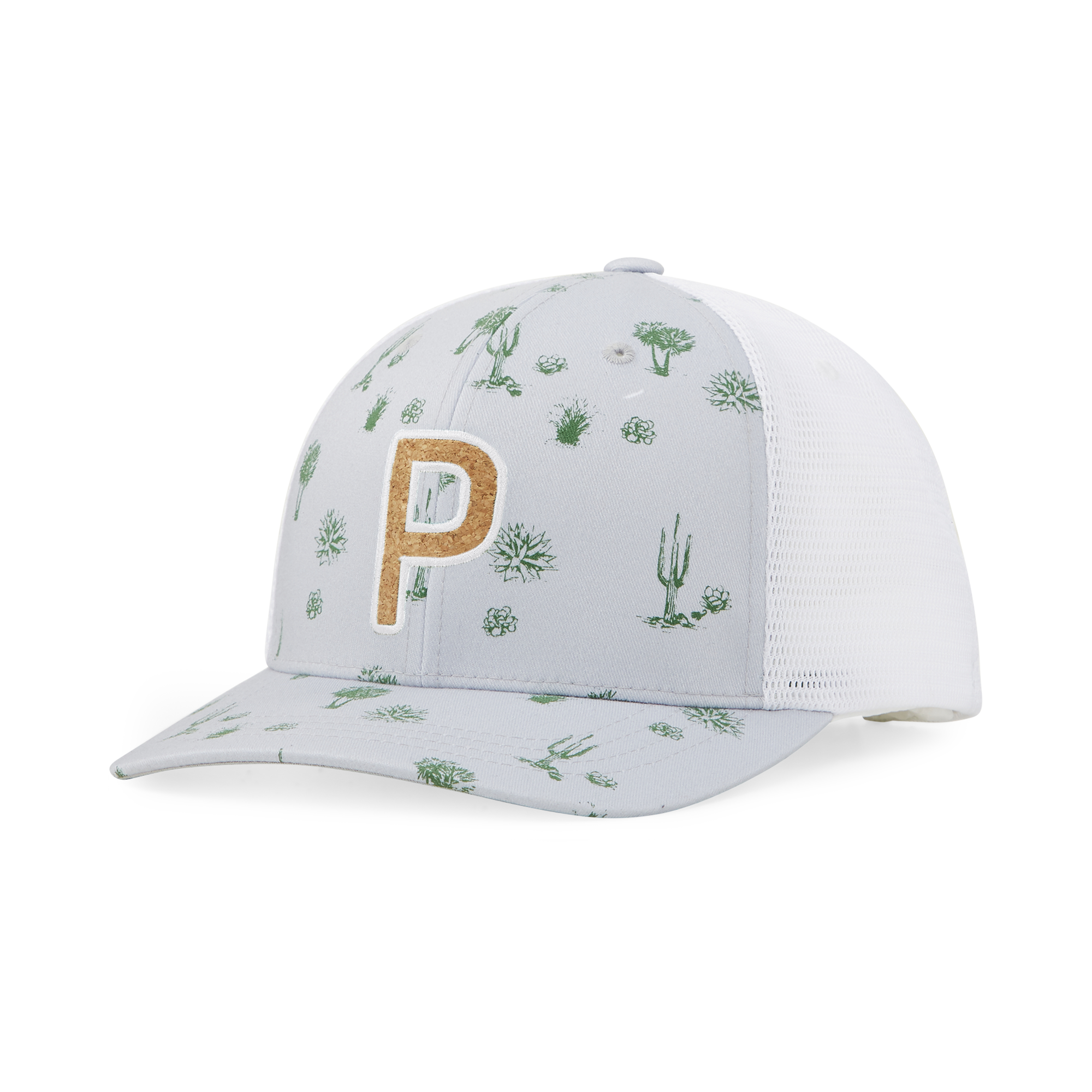 Grey 'Conservation P' Trucker Snapback Golf Cap