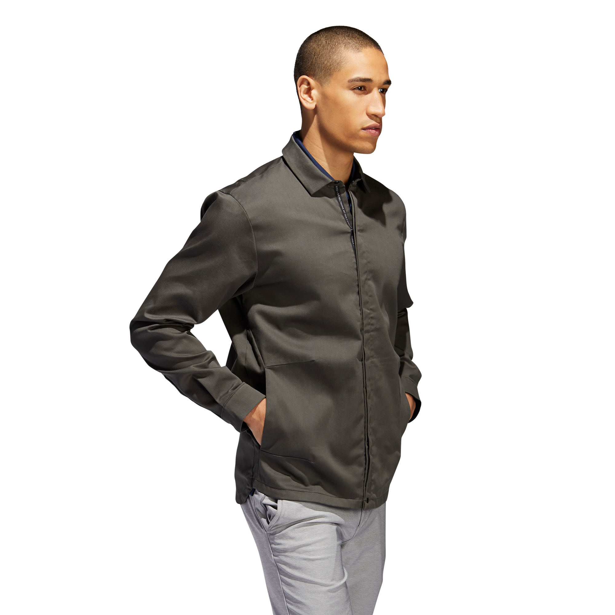 GREEN 'ADICROSS' shirt jacket - MEN /