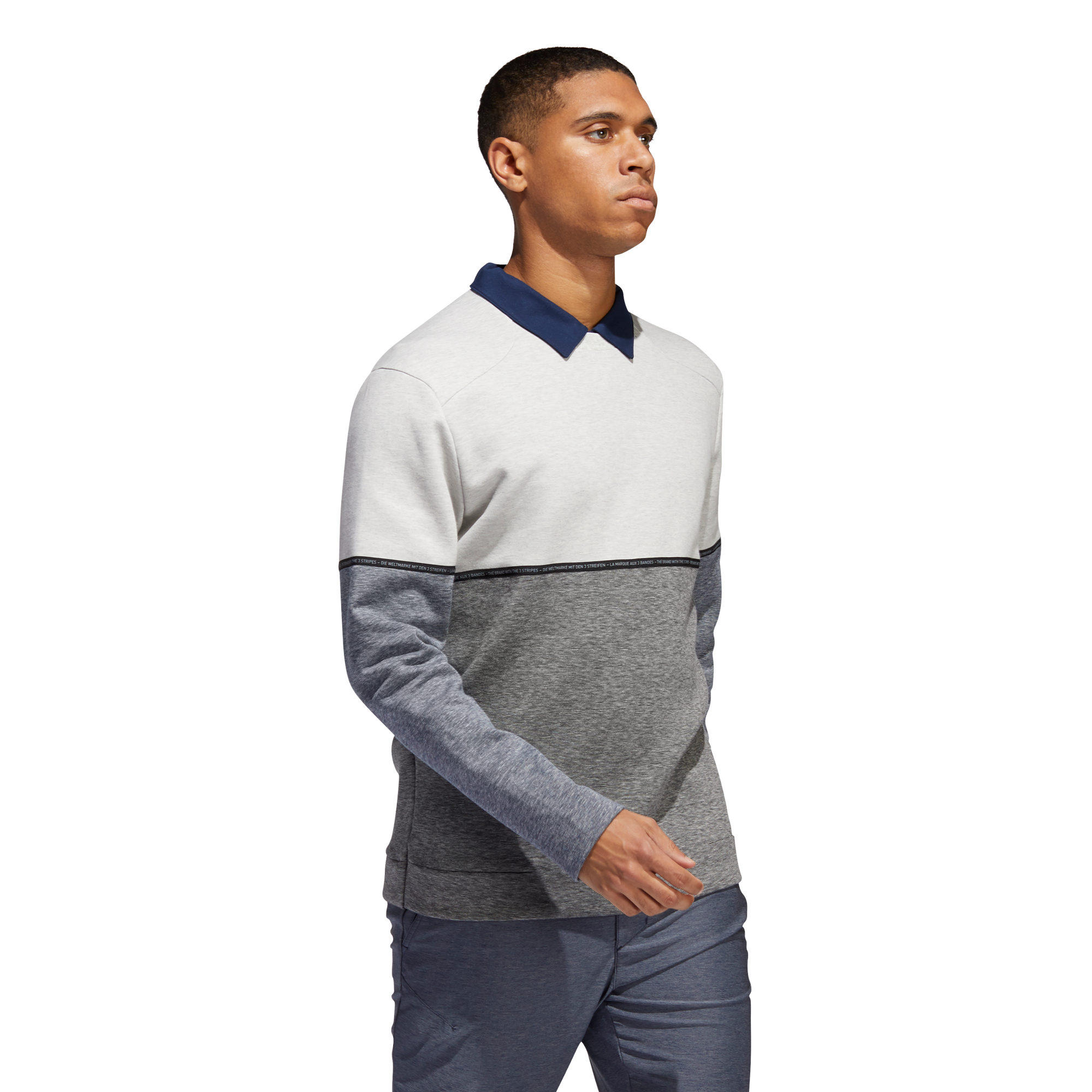 'ADICROSS heather fleece' crew - MEN /