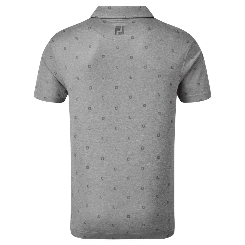 Coal Smooth Pique Fj Tonal Print