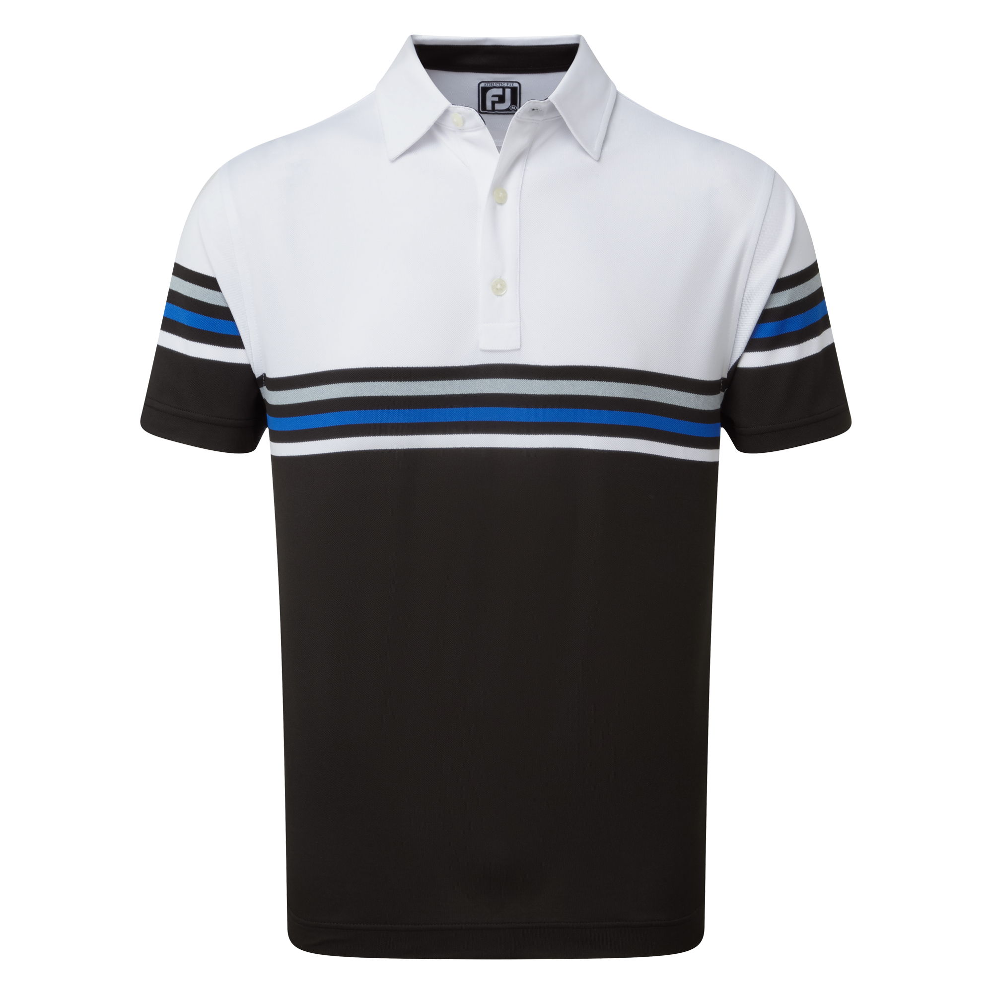 Stretch Pique Colour Block