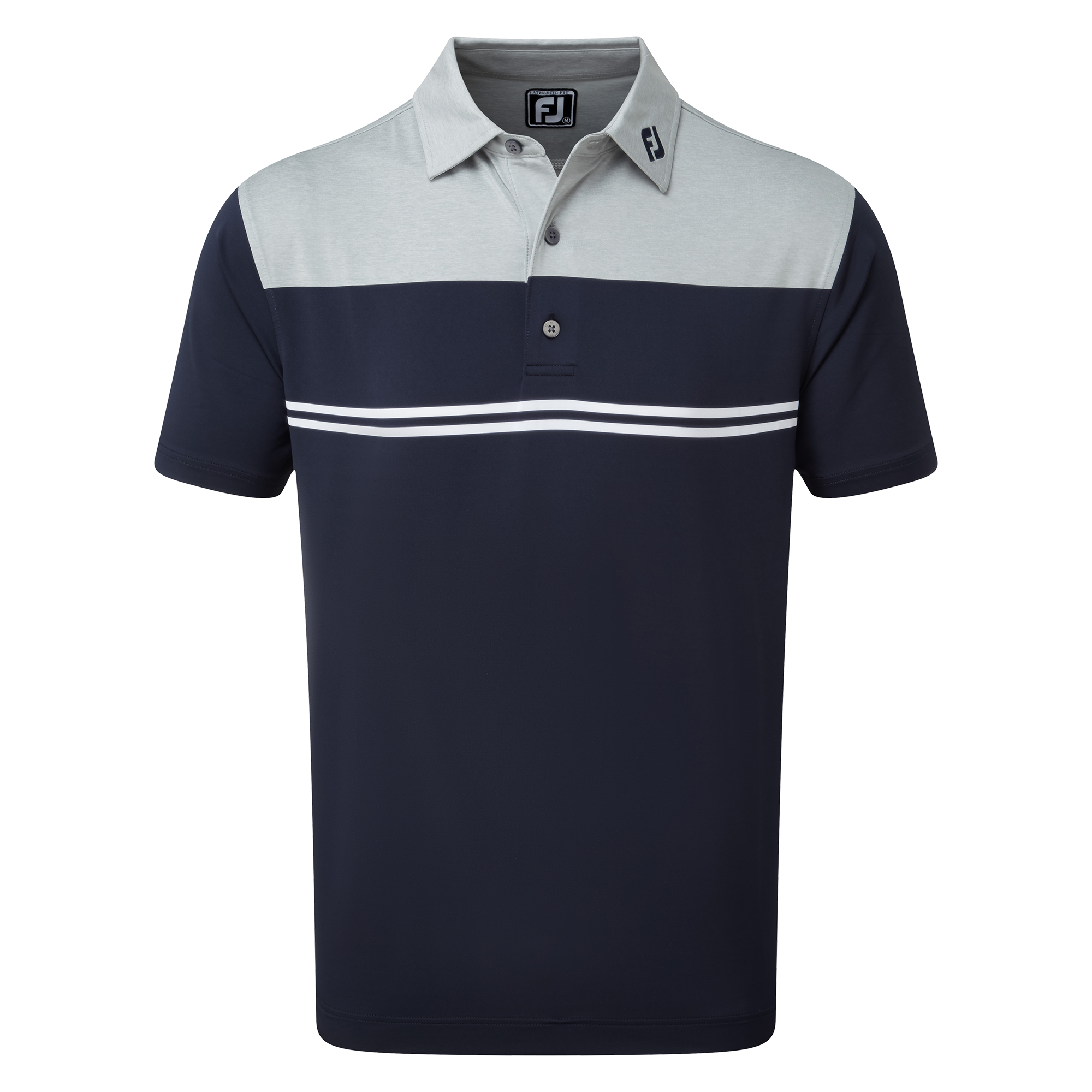 Heather With & Heather Colour Block Lisle