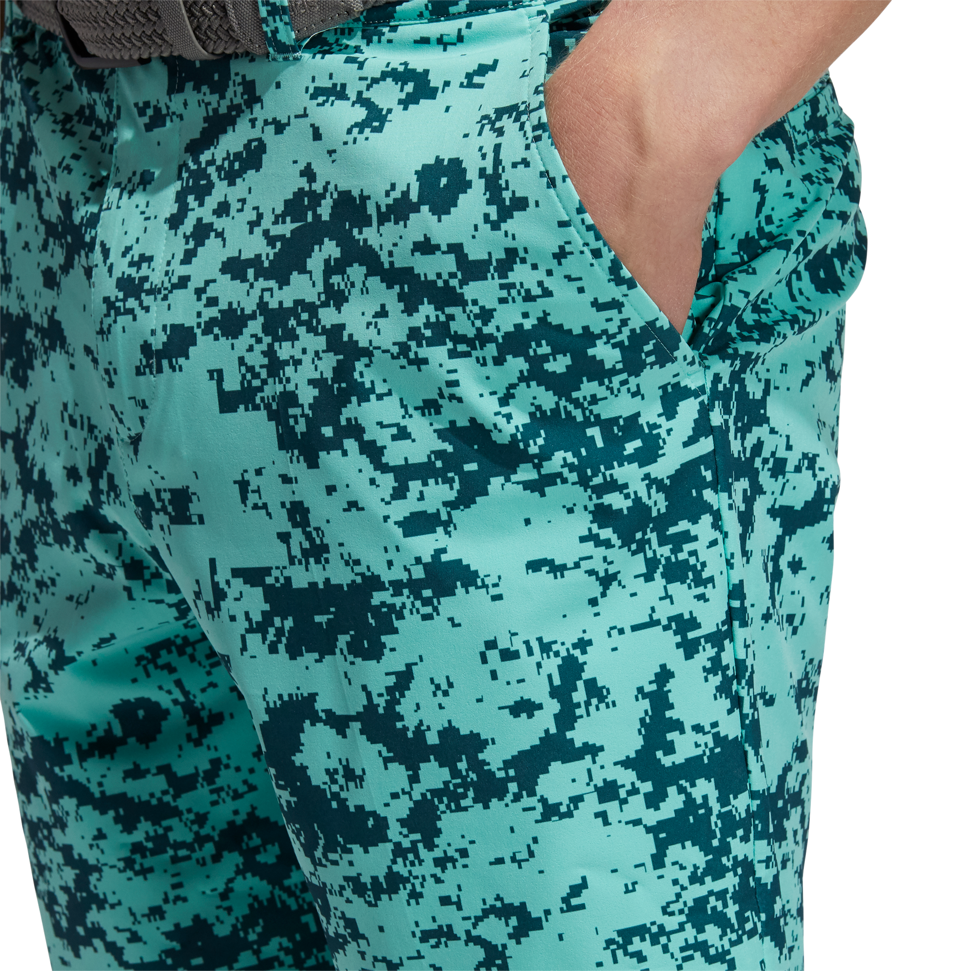 wild teal 'ULTIMATE365' CAMO SHORT 8.5in - MEN