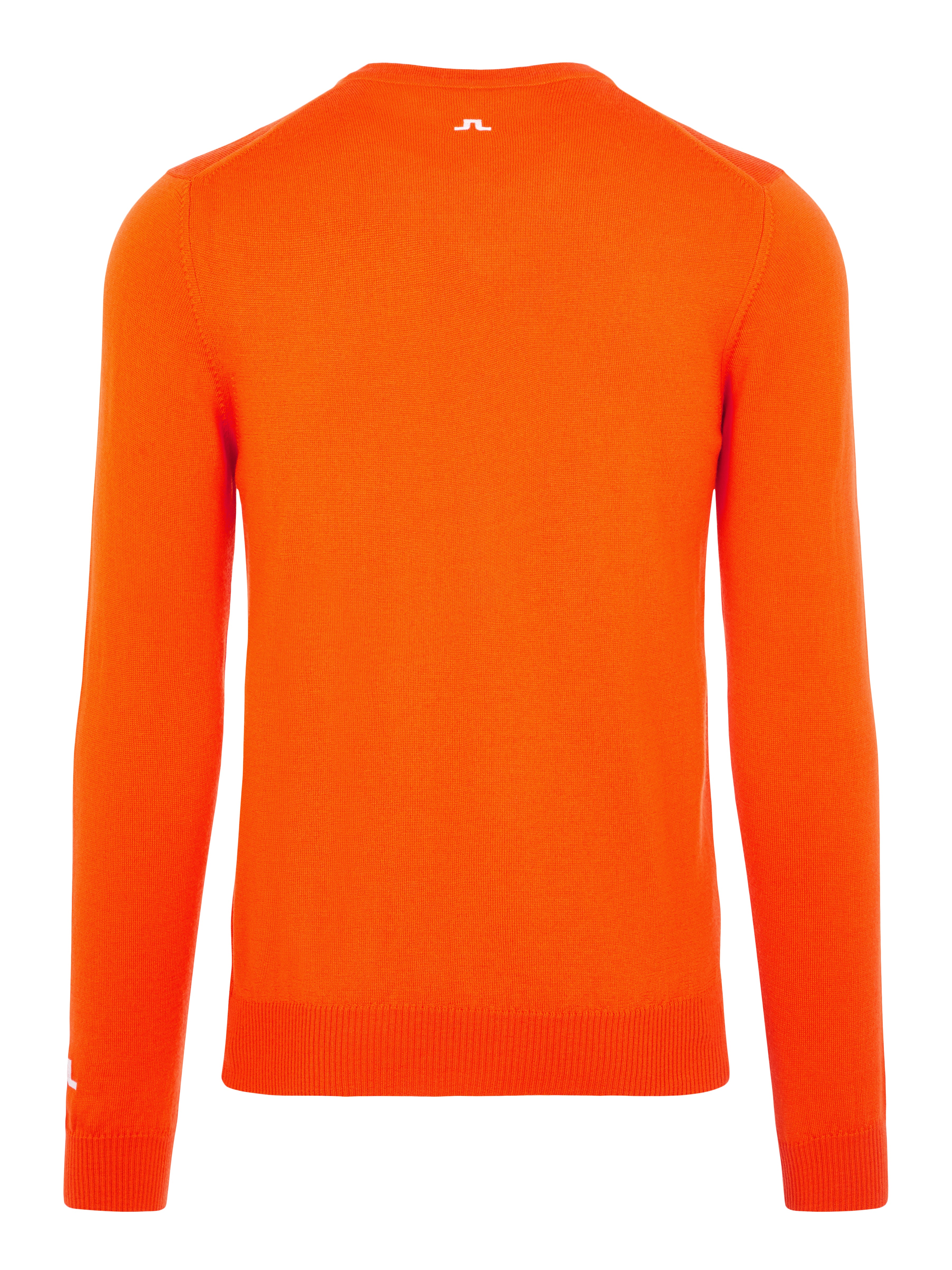 Lava Orange 'Lymann' Tour V-neck Merino Jumper - MEN /
