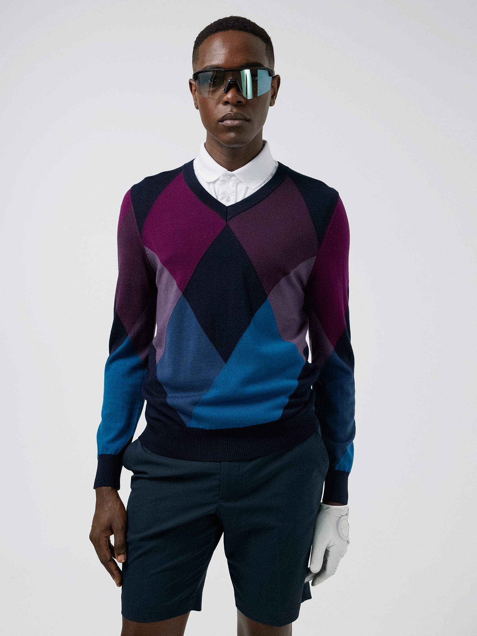 Active Argyle Golf Sweater