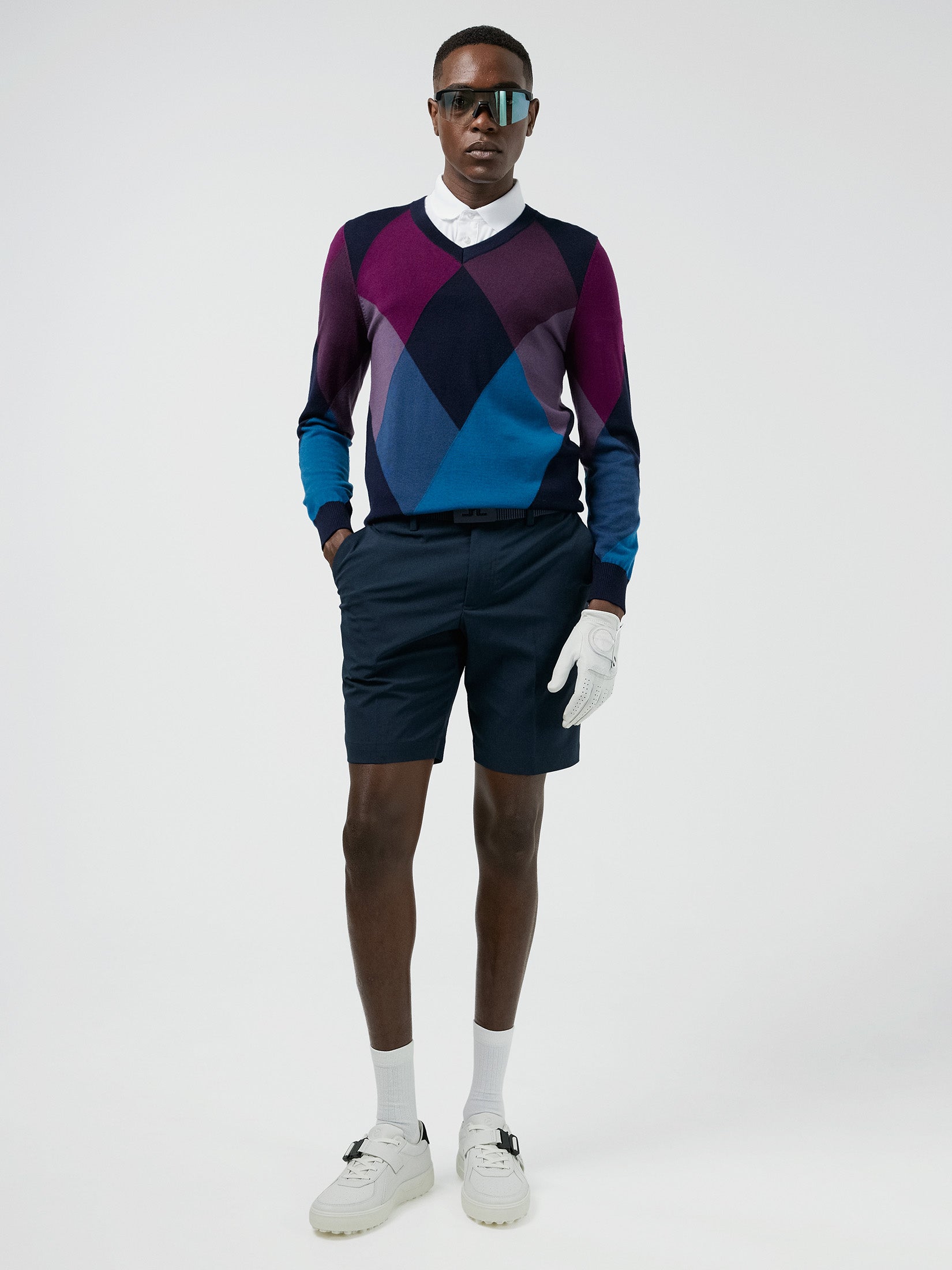 Active Argyle Golf Sweater