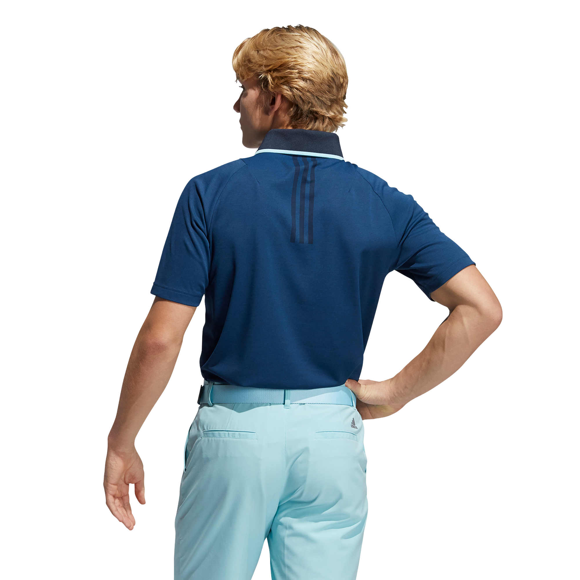 Night No Show Flat Knit Rib Collar With Adidas 3-Stripes