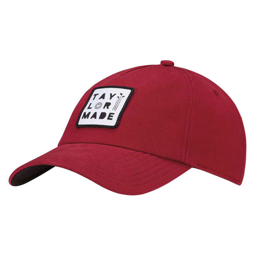 RED 'Lifestyle' 5 Panel Snapback GOLF CAP - MEN