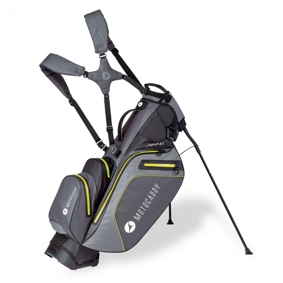 CHARCOAL/LIME 'HYDROFLEX' GOLF STAND BAG