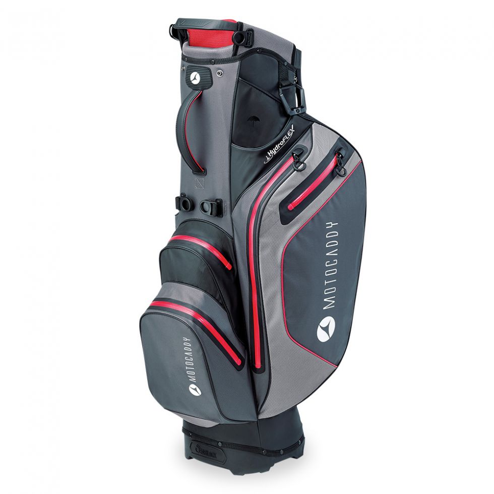 CHARCOAL/RED 'HYDROFLEX' GOLF STAND BAG