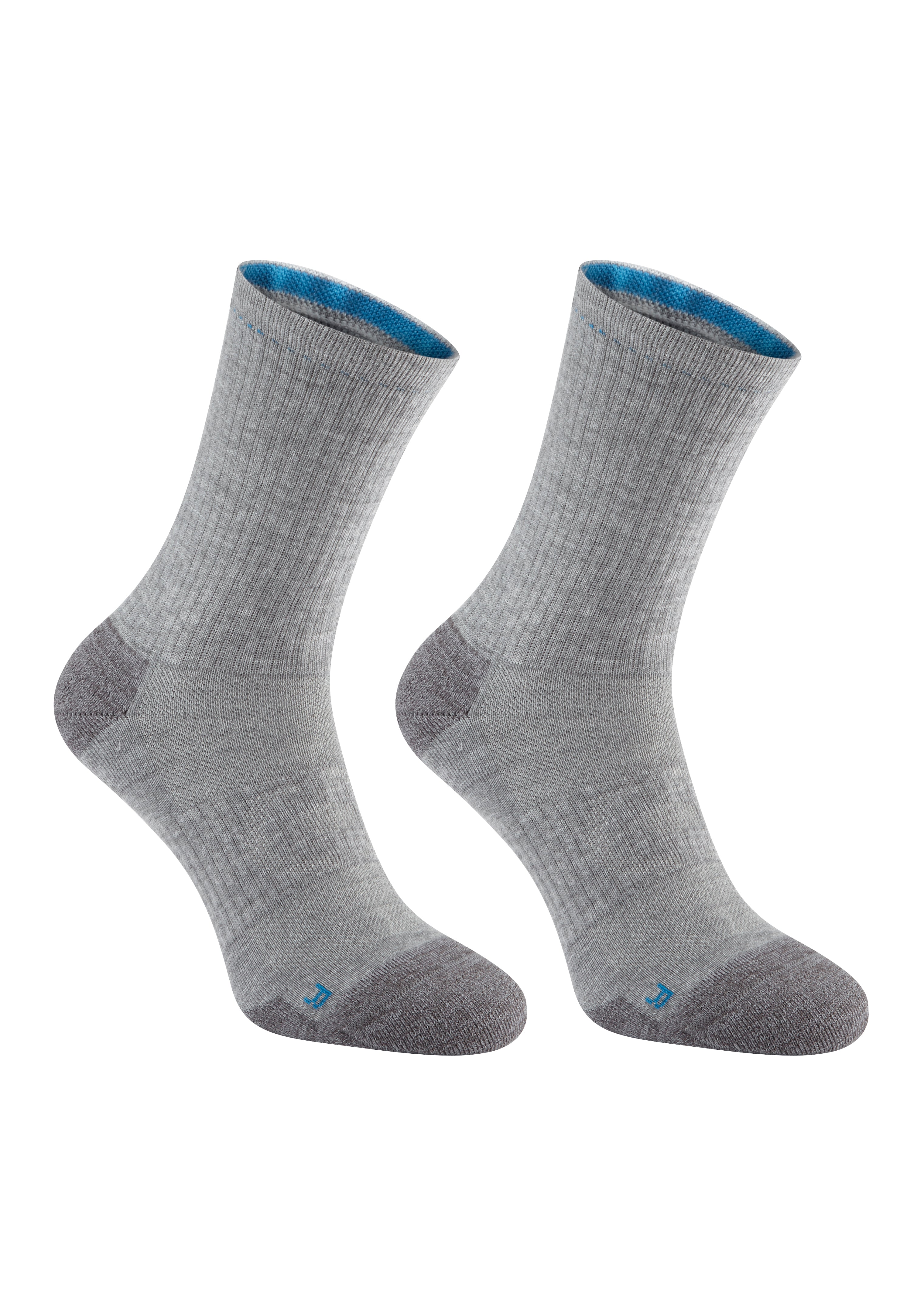 GREY 'SENSORCOOL' PERFORMANCE CREW GOLF SOCK - MEN / 2 PACK
