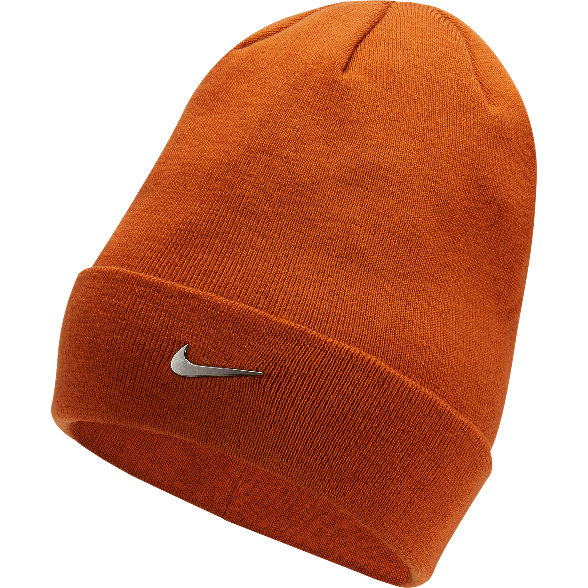 DARK RUSSET/GUNMETAL Nike Sportswear 'CUFFED SWOOSH' Winter Beanie