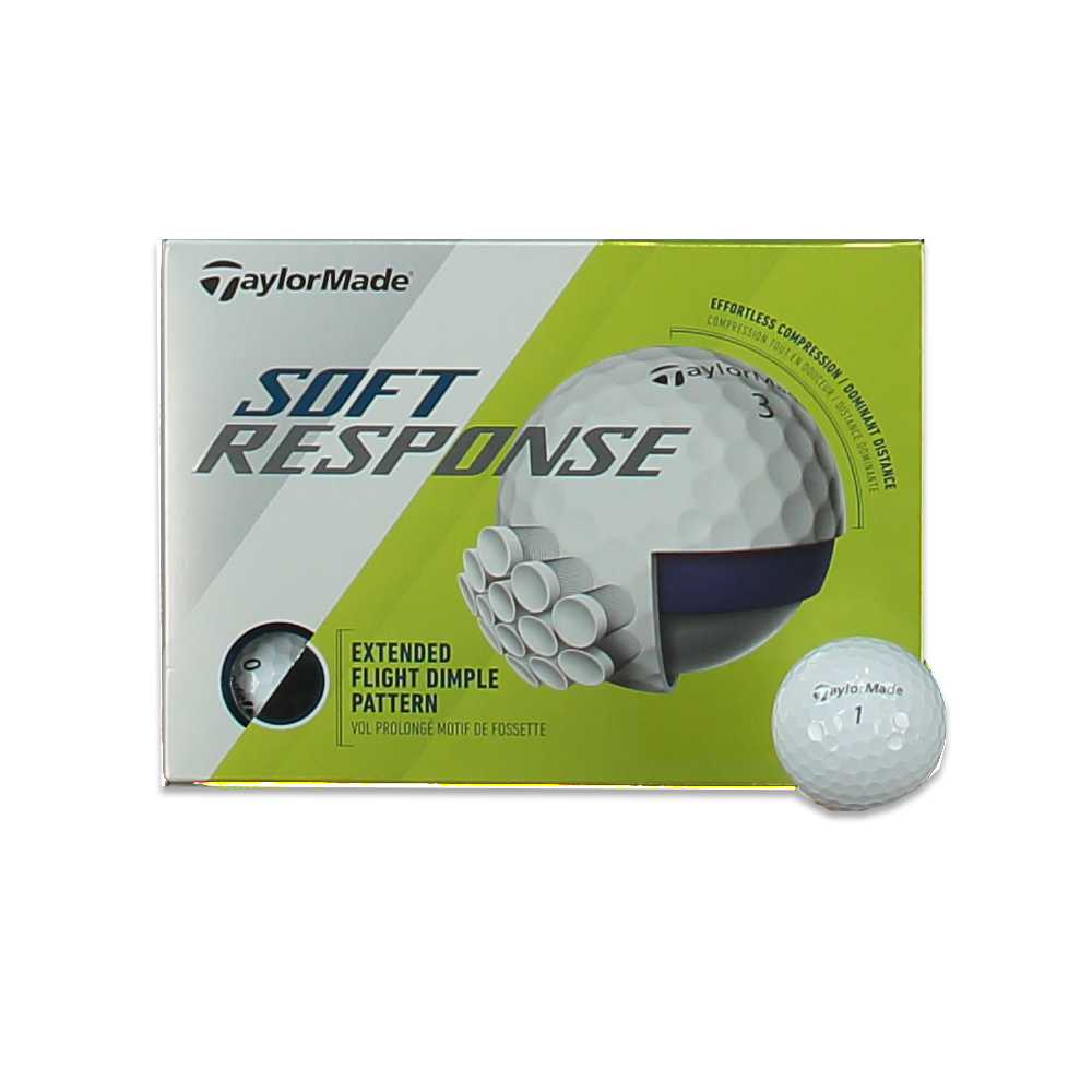 WHITE 'Soft Response ' Golf Balls- 12 PACK