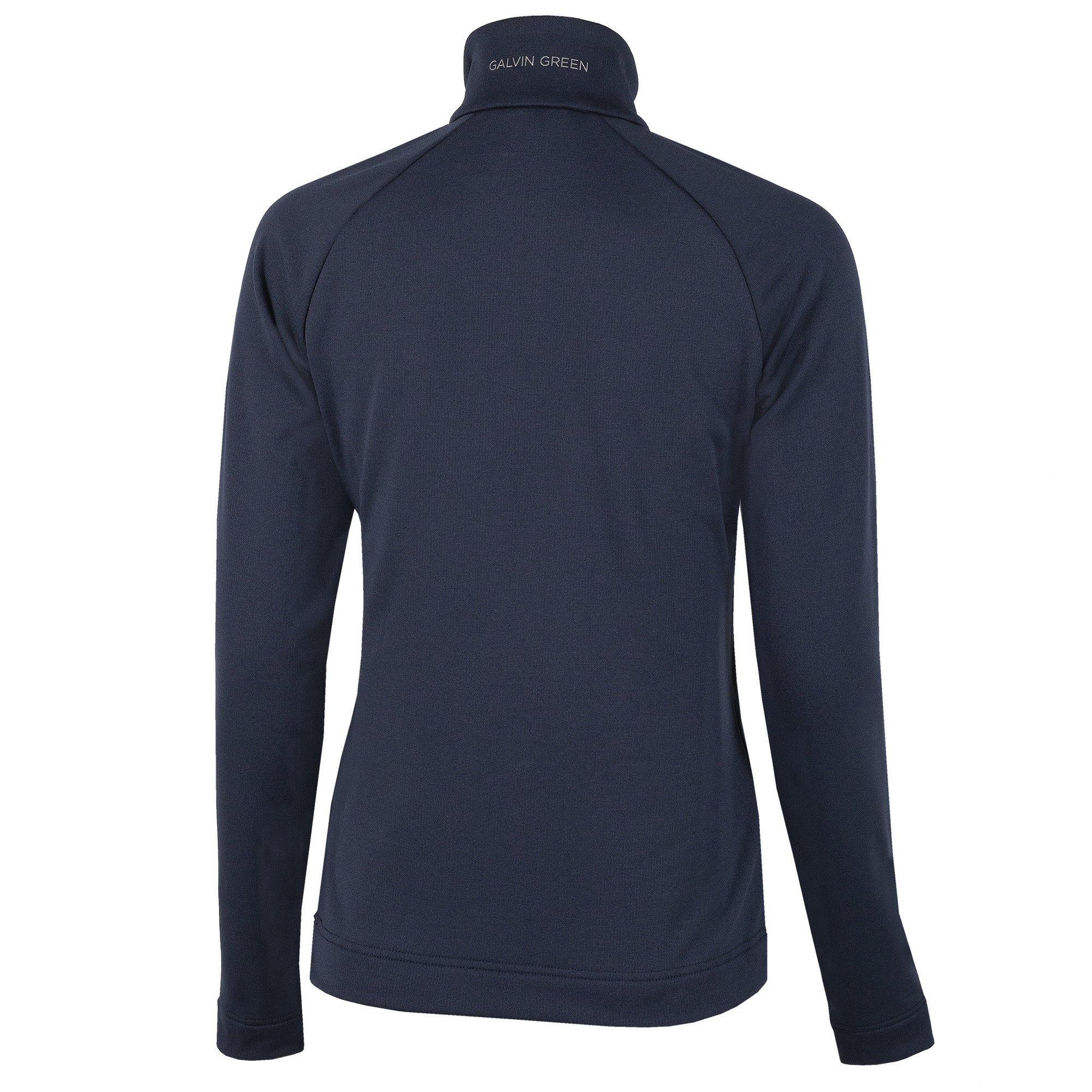 NAVY 'DOLLY' golf half-zip sweater in INSULA™ stretch fabric.