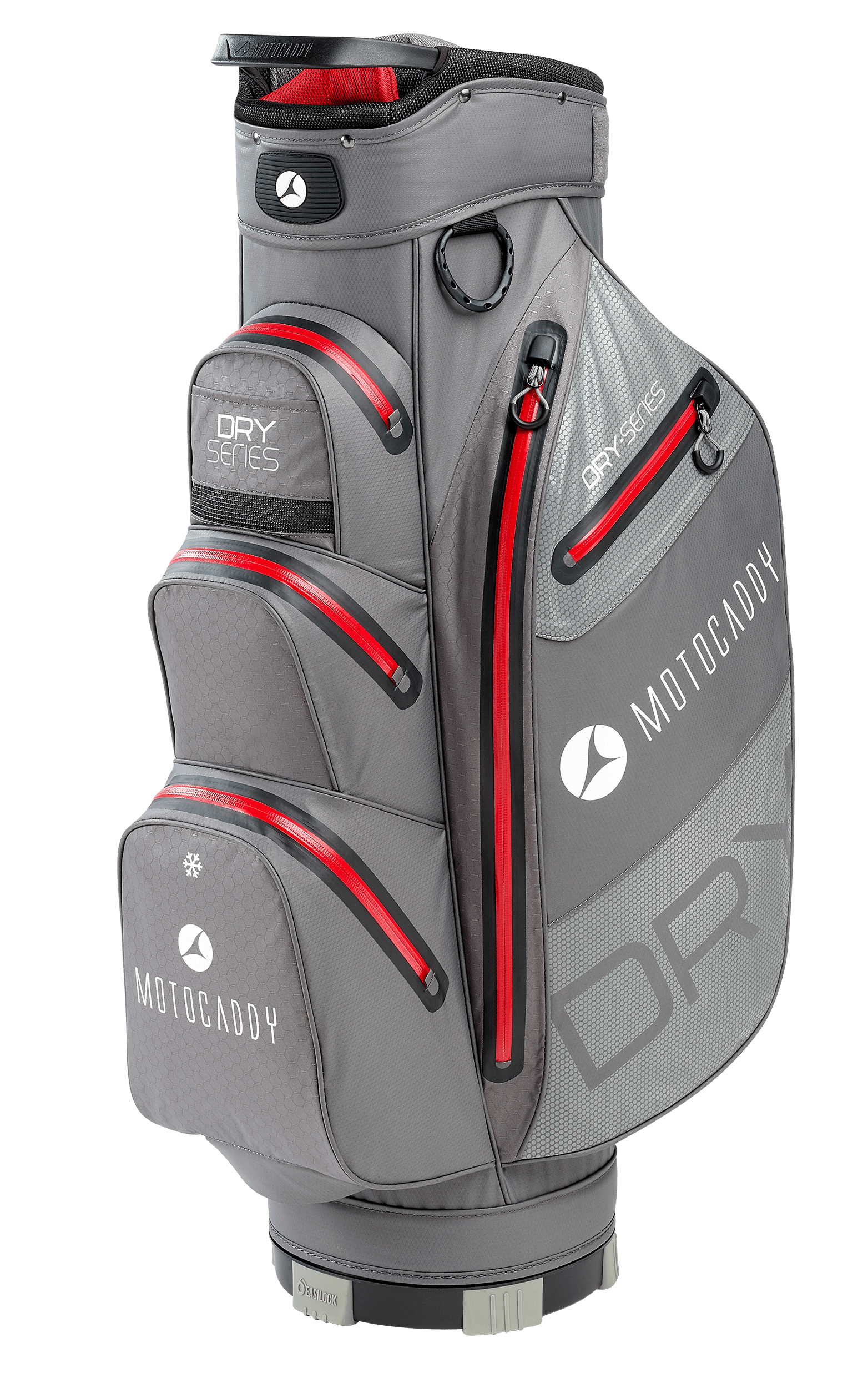 CHARCOAL/RED 'DRY SERIES' GOLF CART BAG