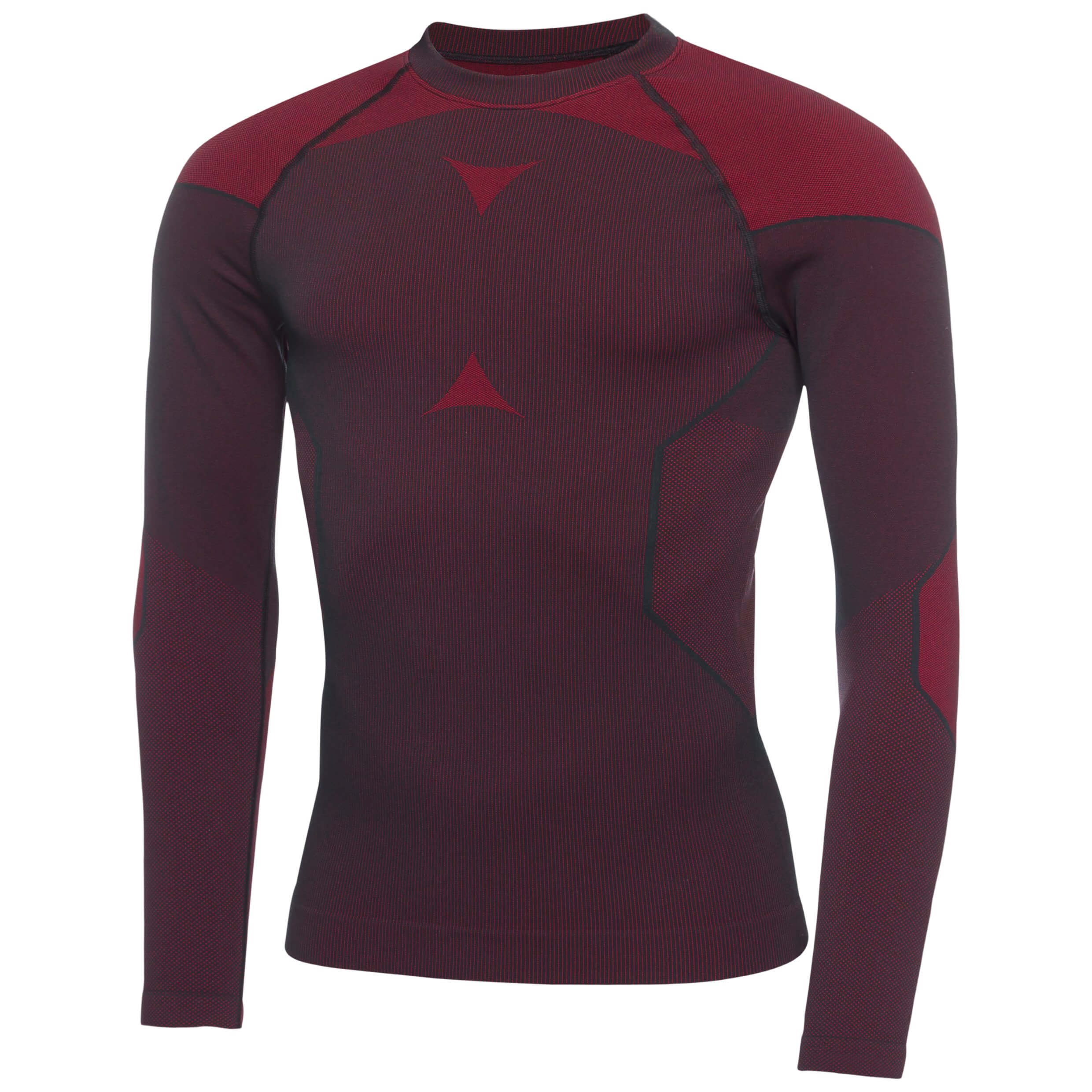 Black/Red Edgar SKINTIGHT™ Thermal seamless long sleeve, crew neck - MEN / OUTLET