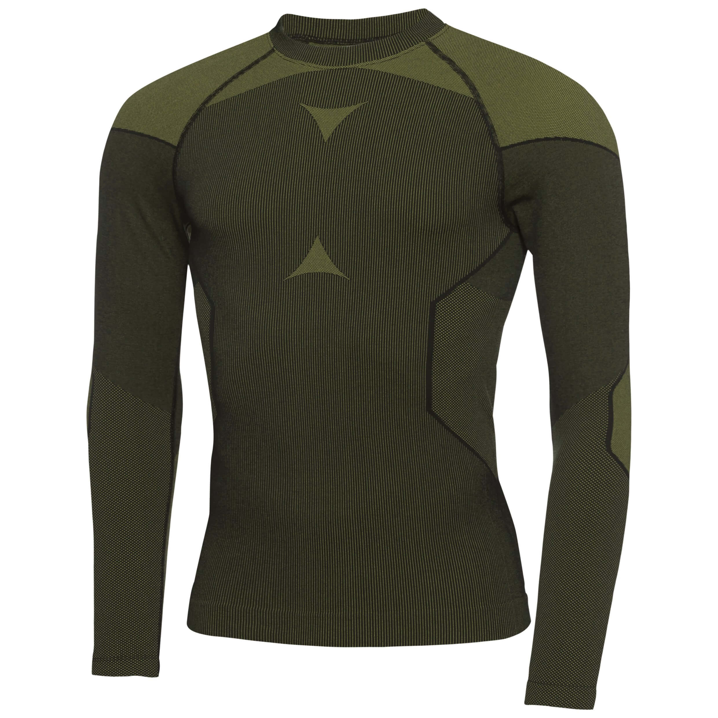 Black/Green Edgar SKINTIGHT™ Thermal seamless long sleeve, crew neck - MEN / OUTLET