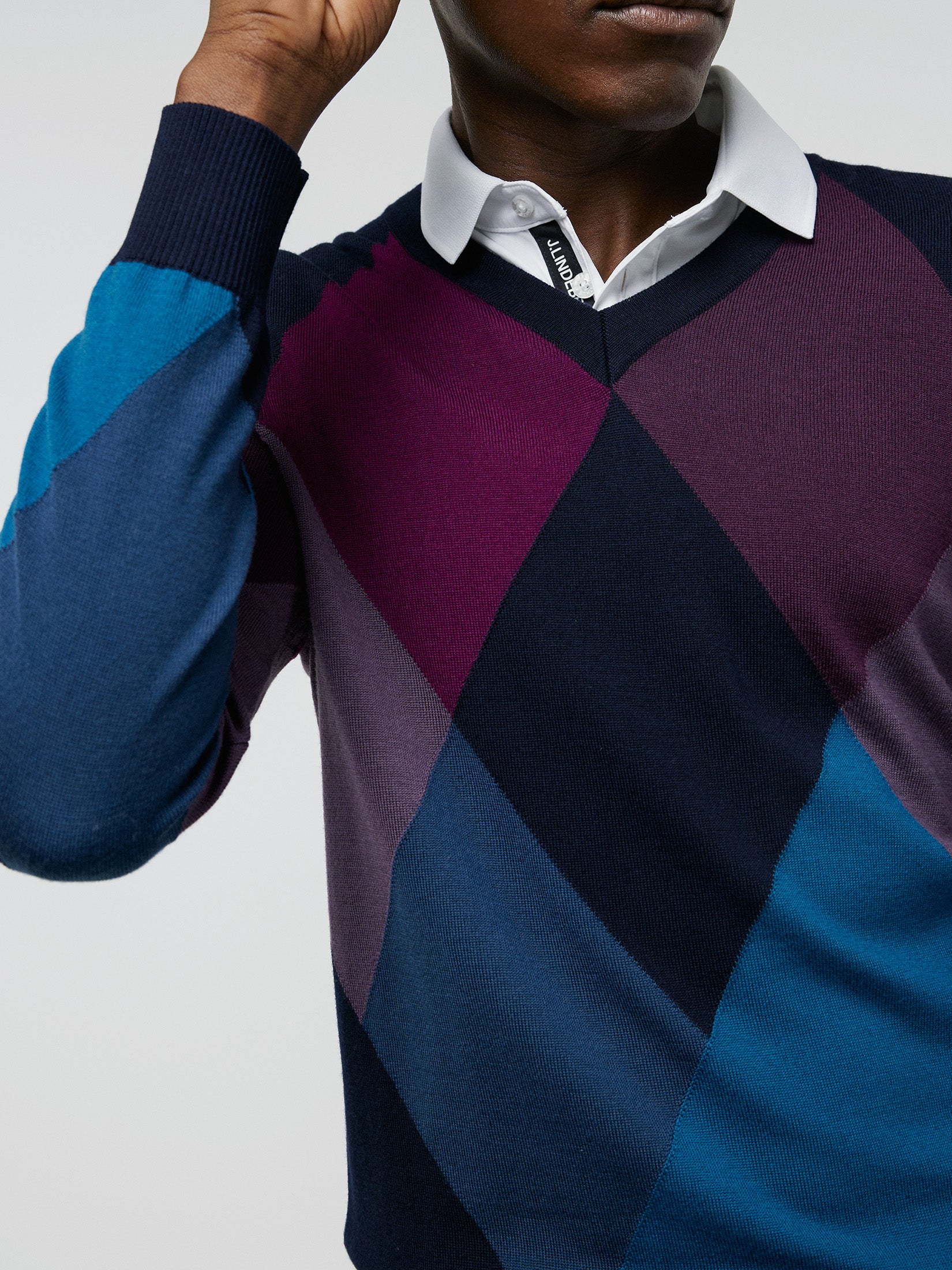 Active Argyle Golf Sweater