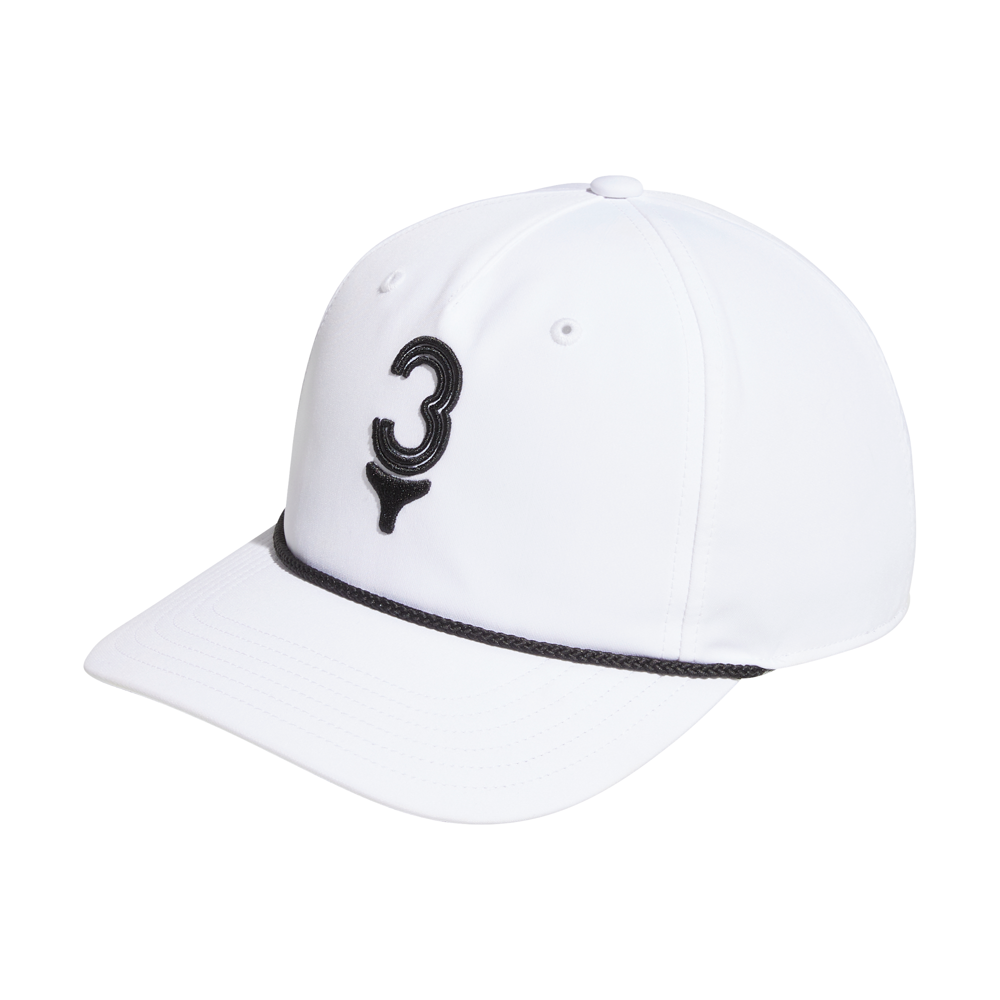 white 'TEE TIME' 5 PANEL HAT GOLF CAP