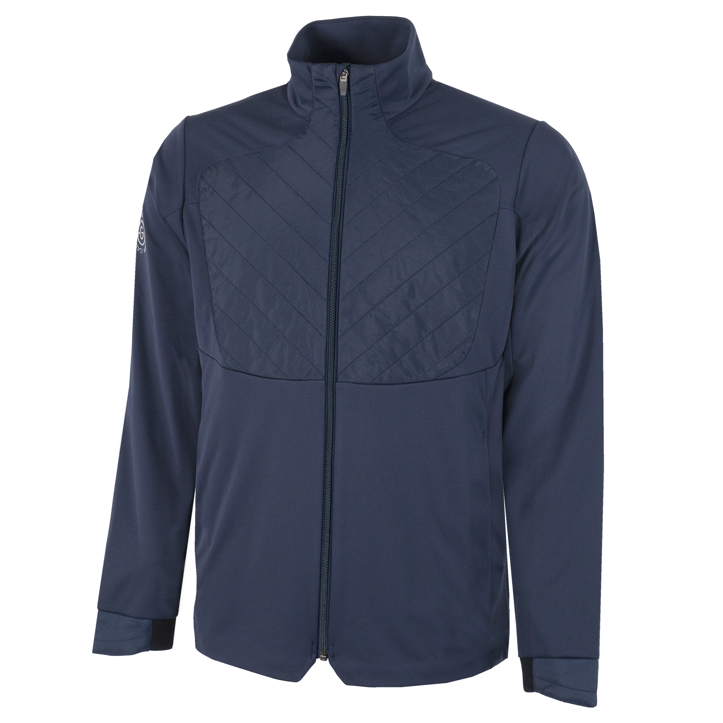 navy 'LINC'  windproof golf jacket in INTERFACE-1™ stretch fabric.