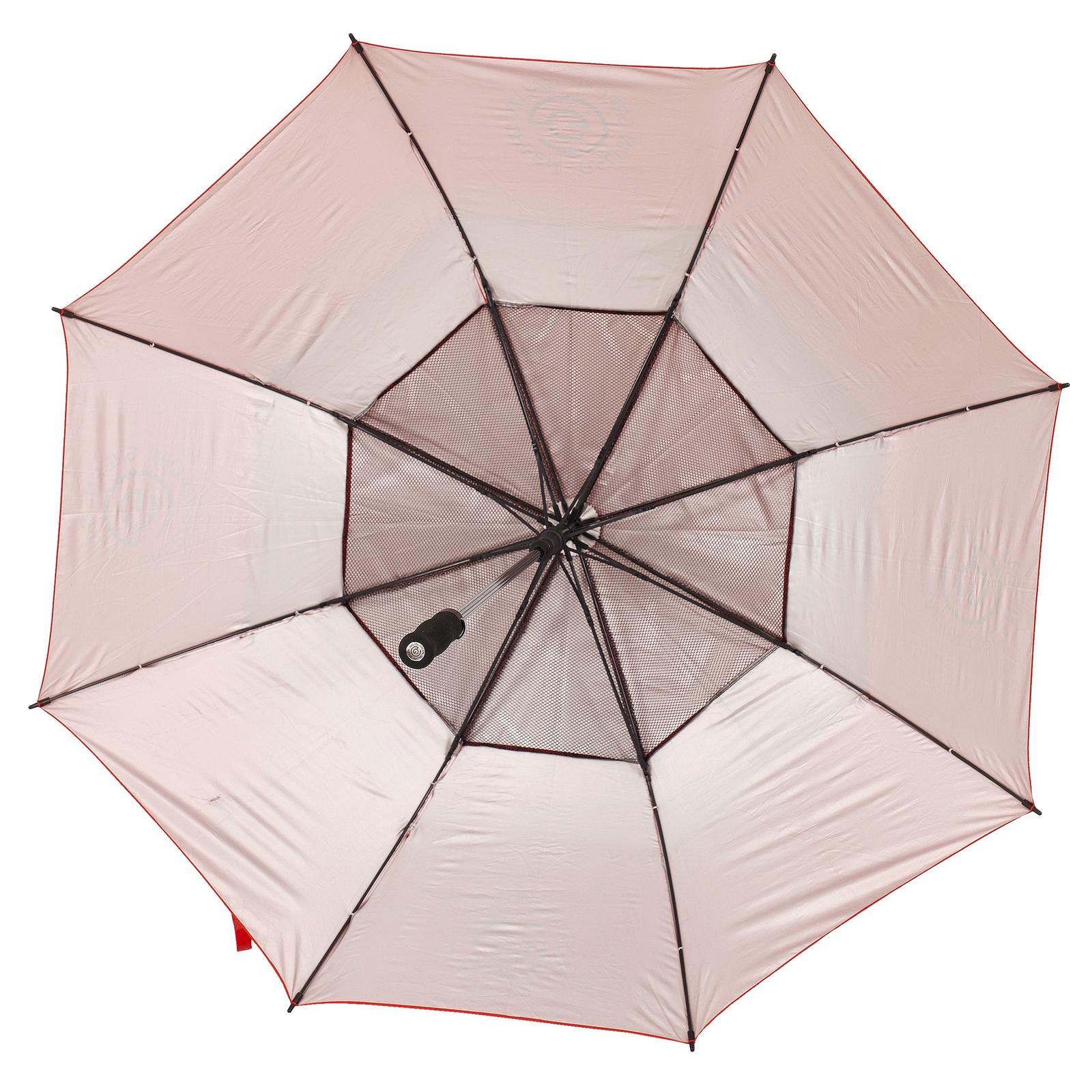 Red 'TROMB' 60" storm-proof golf umbrella