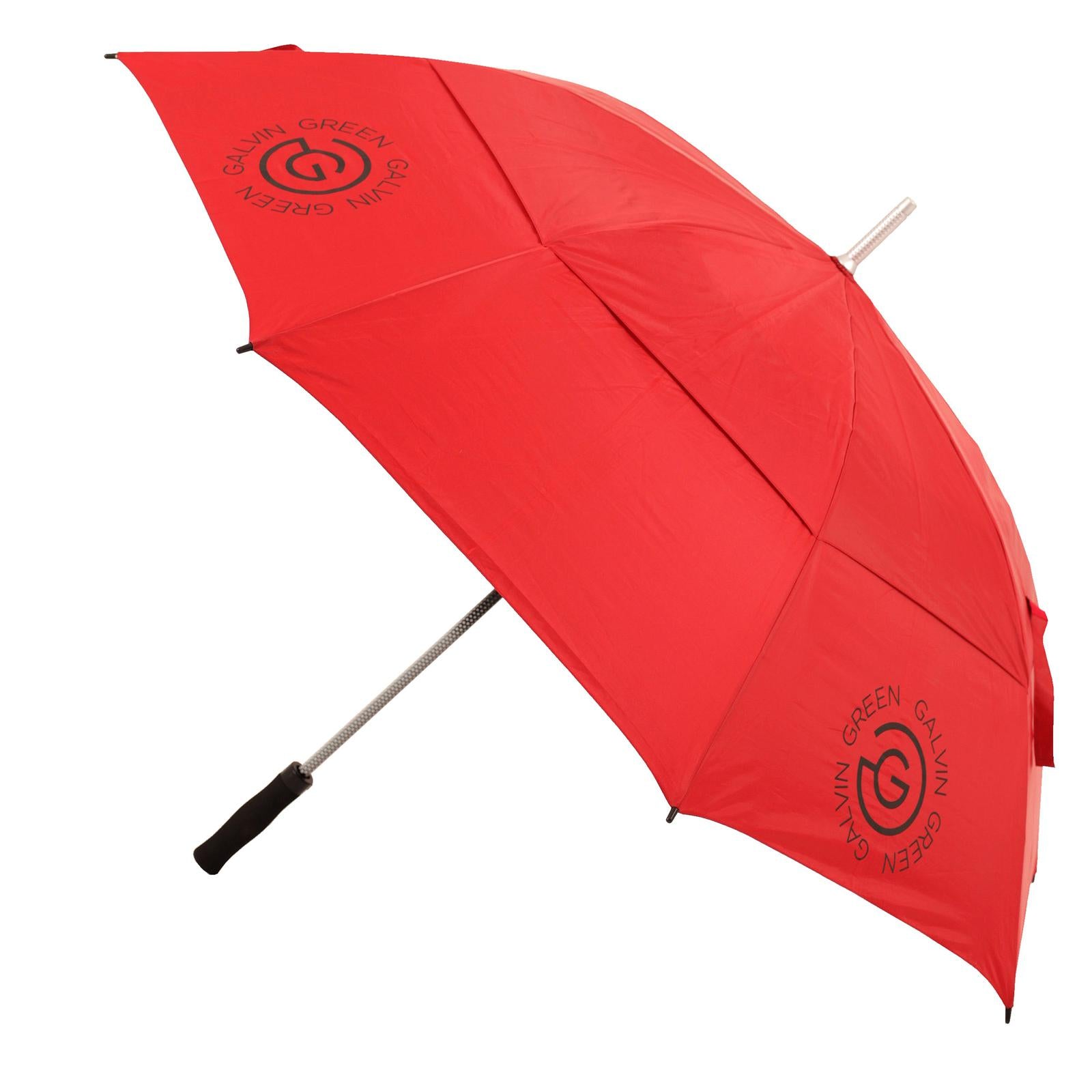 Red 'TROMB' 60" storm-proof golf umbrella