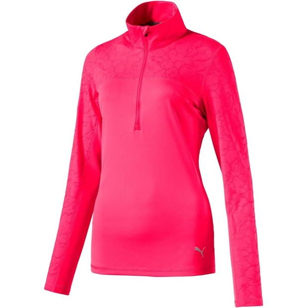 RED 'Jacquard Quarter Zip Mid layer - WOMEN / OUTLET