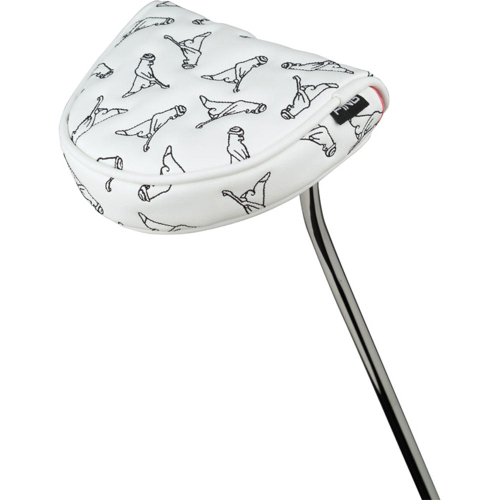 White 'MR. PING' Blossom Mallet Putter Cover -  Limited Edition